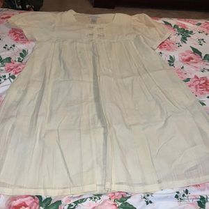 Laundry by design beige baby doll dress small